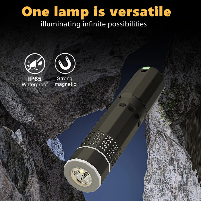 Waterproof Outdoor Lantern with Magnetic Base and Hook