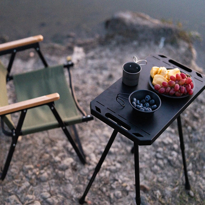 Portable Outdoor Picnic Table, Waterproof Aluminium Alloy Build