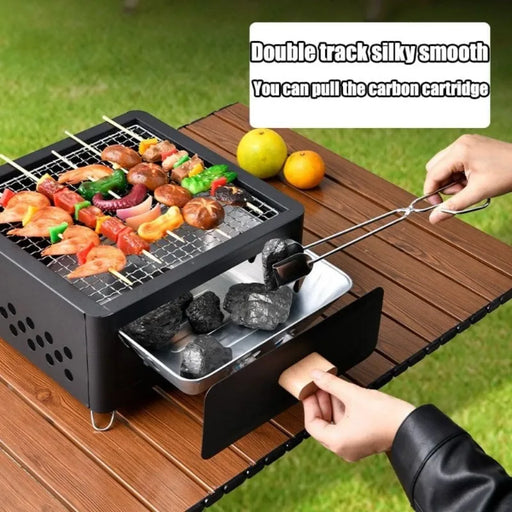 Durable Metal Construction Charcoal Grill Stove for Efficient Heating