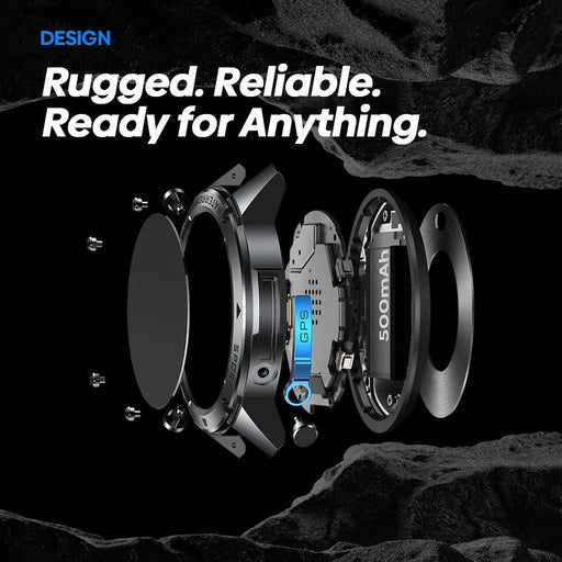Durable and rugged GPS Smartwatch with AMOLED Display