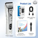 High-Performance Cordless Pet Grooming Clipper with 5000mAh Battery Capacity