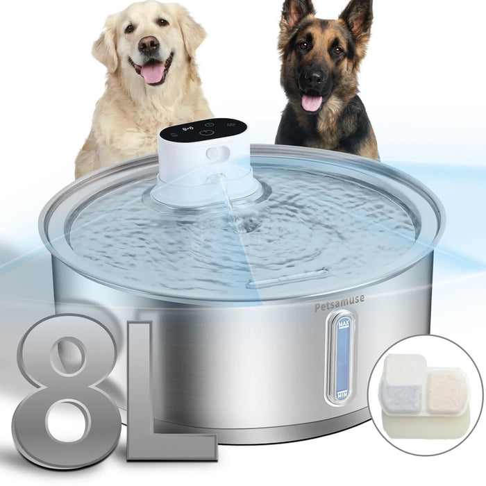Stainless Steel Pet Water Fountain 8L