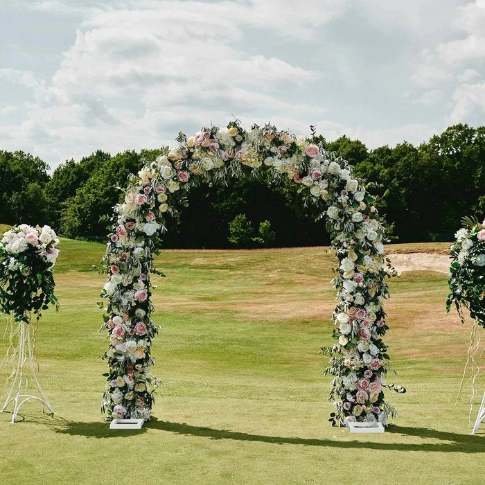 Modern Chic Metal Wedding Arch for Special Occasions