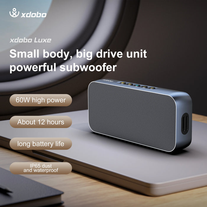 Rechargeable Black Wireless Speaker 60W with USB/TF/AUX