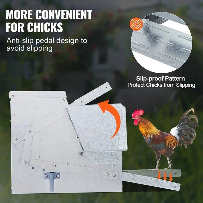 Slip-proof pedal for stable feeding habits for your poultry