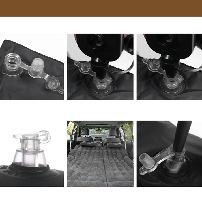 Inflation pump and three-purpose nozzle for quick and convenient setup