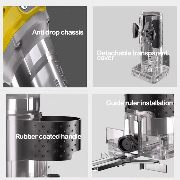 Versatile and lightweight wood router milling engraving slotting machine