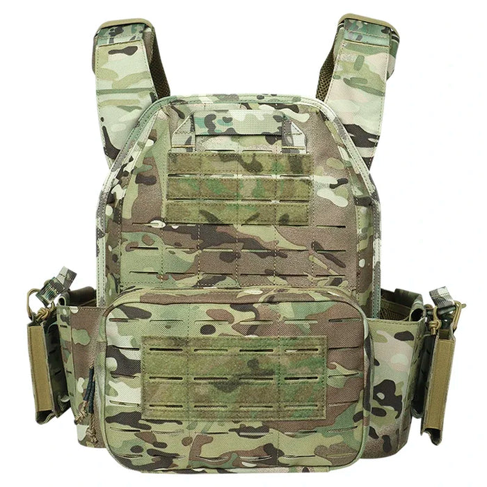 Breathable Camouflage Plate Carrier Vest with Molle System