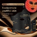 Flexible black silicone LED light therapy mask with red infrared for anti-aging