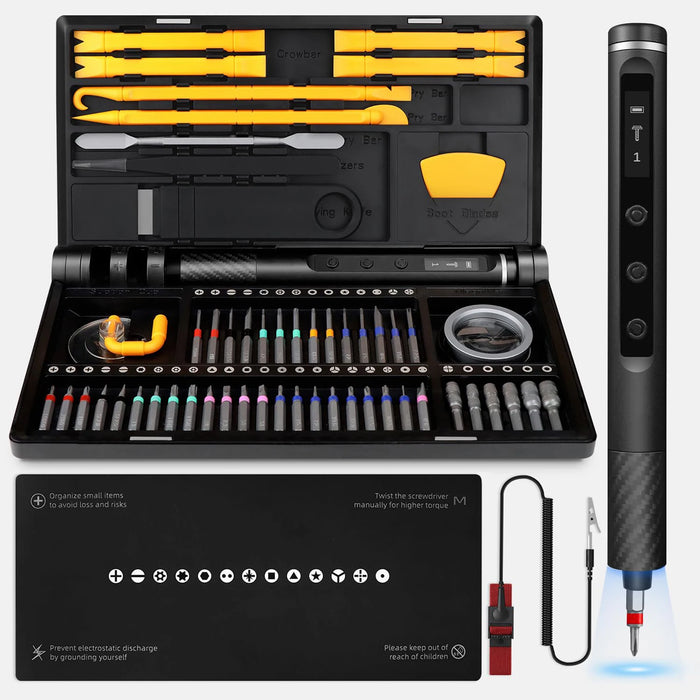 Perfect toolset for professionals and DIY enthusiasts looking for precision and efficiency in electronic repairs