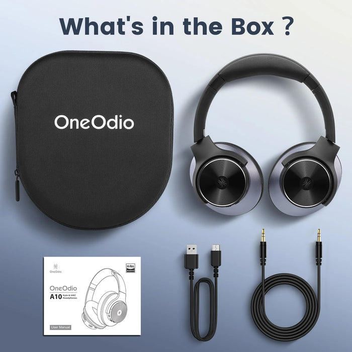 Bluetooth Noise Cancelling Headphones with 5-Mic & ANC