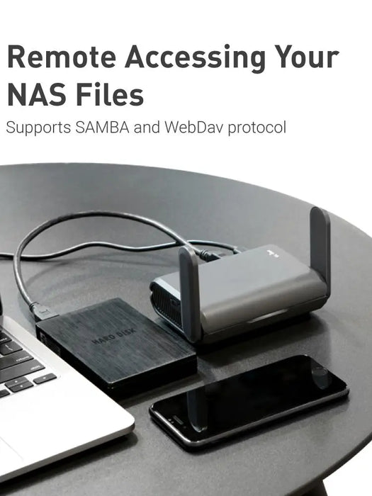 Portable Wi-Fi 6 Travel Router with VPN and USB
