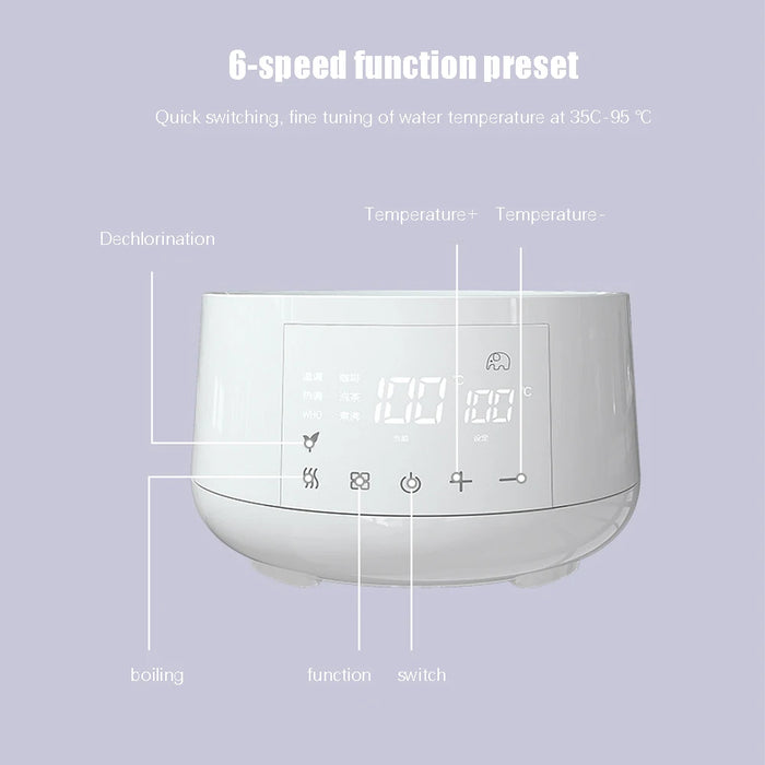 1.2L Smart Baby Kettle with Remote Control and Keep Warm