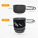 Durable, compact, and lightweight precision aluminum camping cooking set 