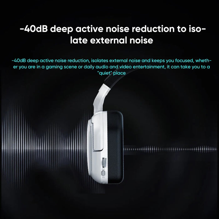 Wireless Bluetooth Gaming Headphones with ANC and Mic