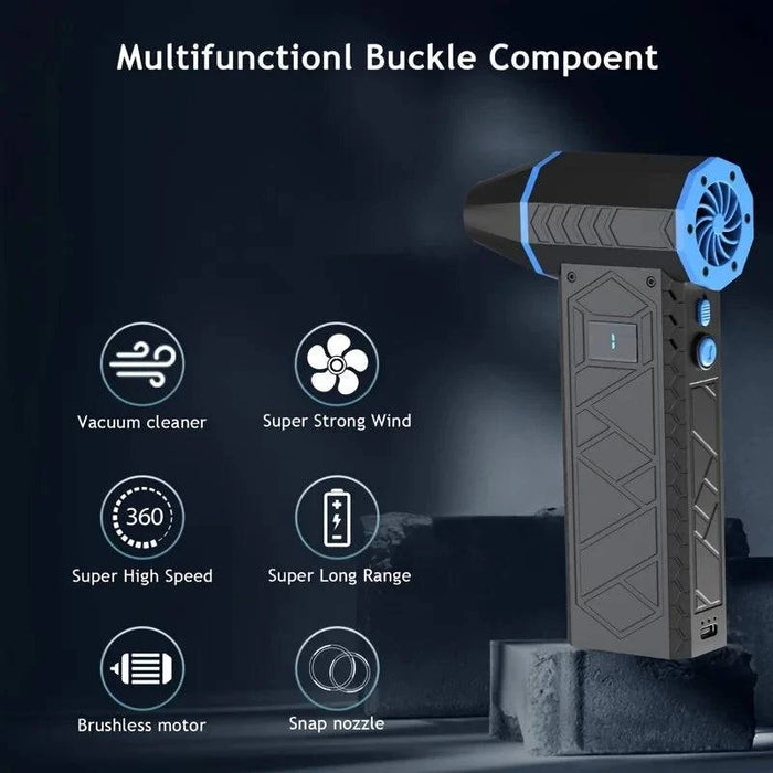 Handheld Mini Air Blower with Brushless Motor and 180000 RPM Rotation