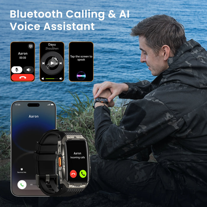 Ultra GPS Smartwatch for Men with 3D Curved Screen