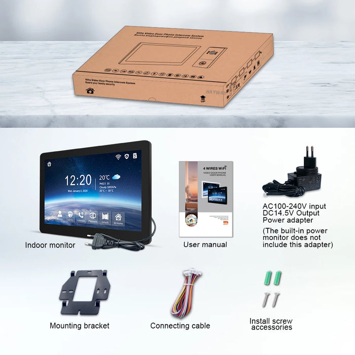 10-inch 1080P Wireless Video Intercom with Mobile Unlock R6-M535WA