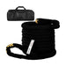 Double Braided Kinetic Tow Rope 23700kg Nylon Recovery Rope for Off-Road Vehicles - Black 