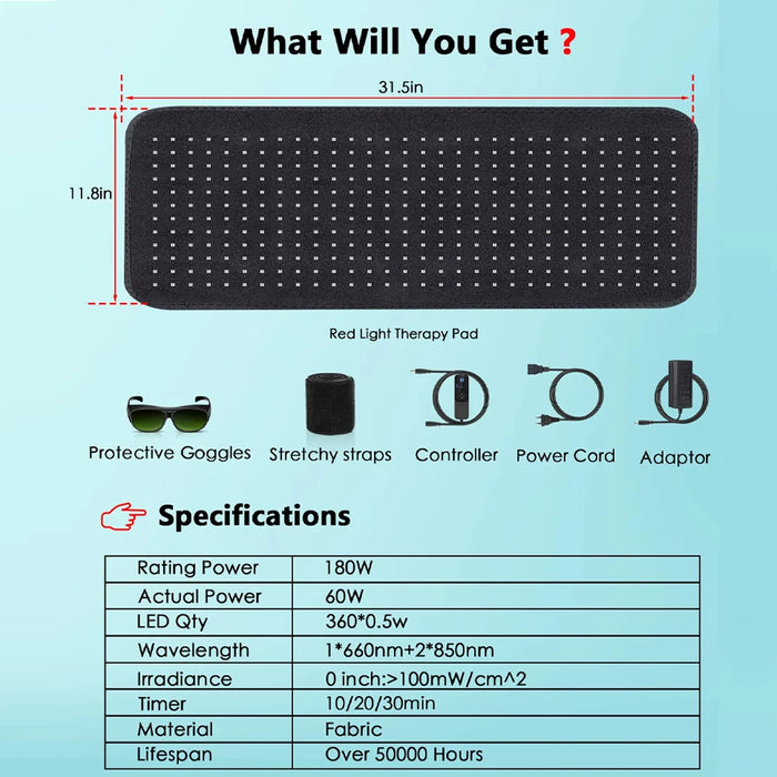 Professional-level red light therapy for at-home convenience