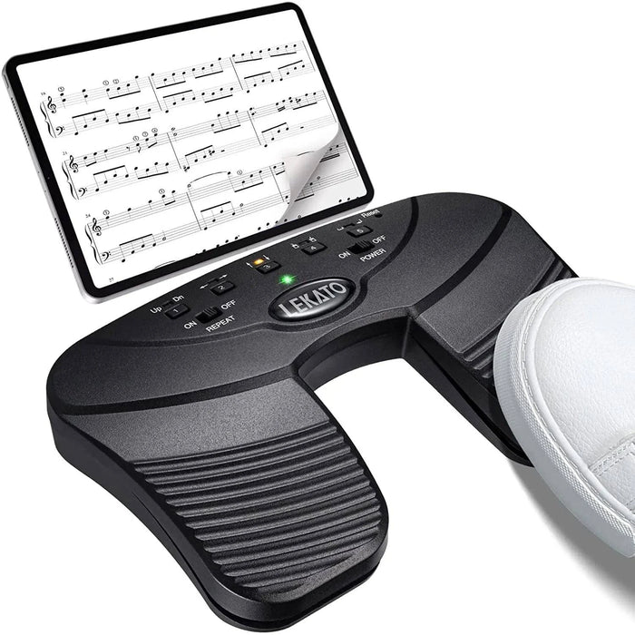 Durable and lightweight ABS material Bluetooth Page Turner Pedal