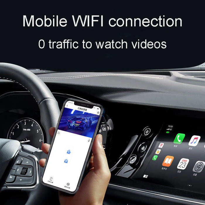 Three-Lens Dash Cam with starlight night vision and loop recording
