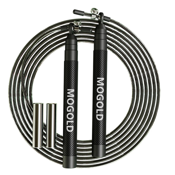High-speed double-bearing system for tangle-free and efficient skipping