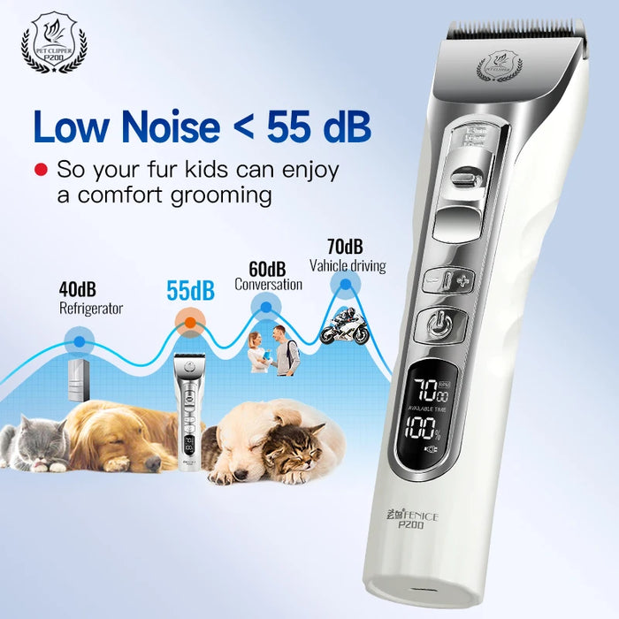 Pet Grooming Clipper with Lubricating Oil and User Manual