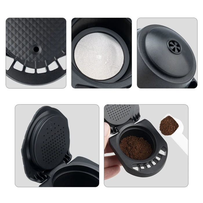 10-Pack Refillable Coffee Pods Compatible with Piccolo XS Genios S