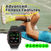 GPS smartwatch with Bluetooth calls, Alexa, heart rate, and SpO₂ tracking in lava black