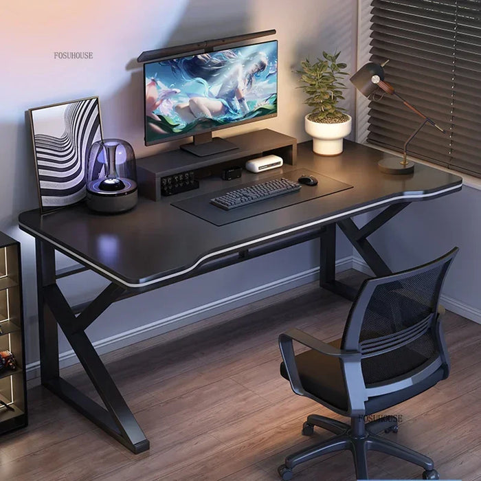 100cm Black Computer Table Compact Nordic Workbench for Home