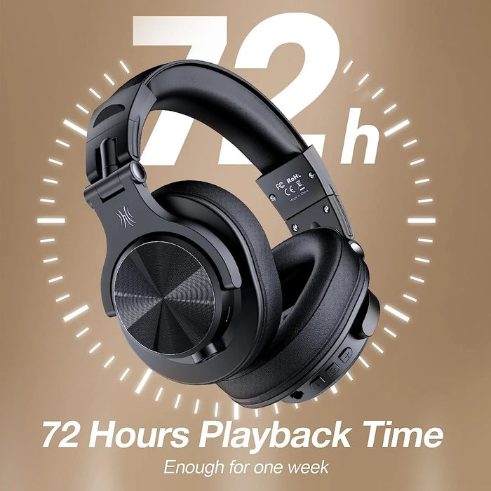 Studio Monitor Headphones Silver with Wireless Audio
