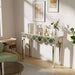 Rectangular Mirrored Console Table - Gold Rim - Elegant and stylish furniture piece for modern interiors