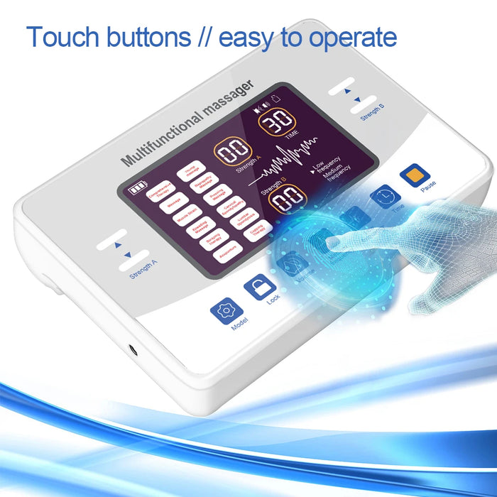 12-Mode TENS EMS Massager, 30-Level Electric Muscle Stimulator