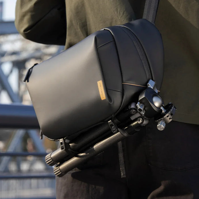 Durable and water-resistant camera sling bag for outdoor use