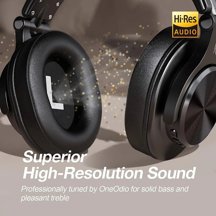 Studio Monitor Headphones Silver with Wireless Audio