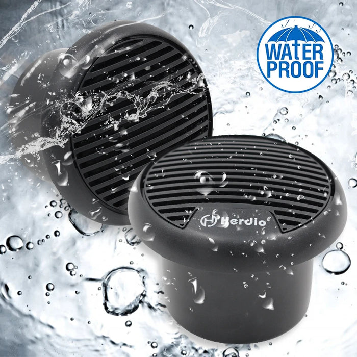 3-Inch Outdoor Waterproof Bluetooth Stereo Speakers (140W)