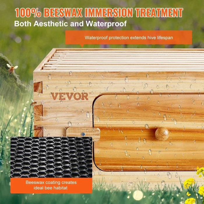 Bee Hive Deep Box Starter Kit with spacious design for increased hive productivity