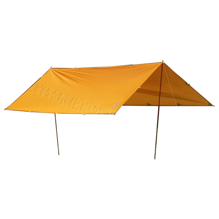 Orange Outdoor Awning with UV Protection 3x3m & Silver Coating