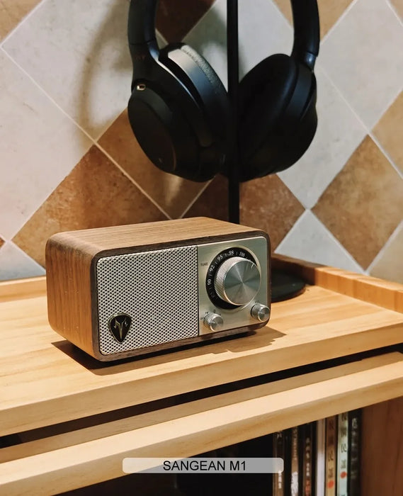Portable Wooden Bluetooth Speaker with FM Radio and Stereo Subwoofer