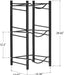 Detachable Metal 3-Tier Water Bottle Storage Rack, Standing Water Barrel Holder, Space-Saving Kettle Organizer, Black, High Quality: A sturdy and versatile storage solution for water bottles