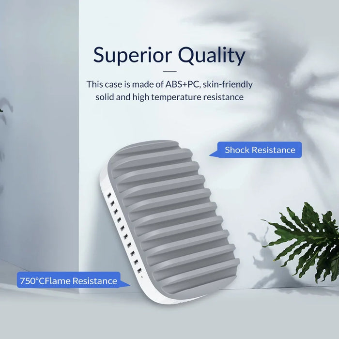 10 Port USB Charging Station 120W Fast Charge White