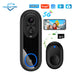 Front view of Wireless Camera 5G 24G WiFi Video Doorbell with PIR motion detection