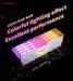  Two sleek white RGB DDR4 16GB 3200MHz memory modules 