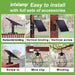 Solar panel with high-efficiency charging for up to 36 hours of illumination