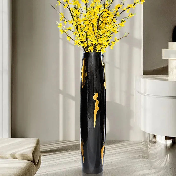60cm Floor Standing Ceramic Vase for Living Room Decor