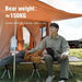 Portable Folding Camping Bed Comfortable Outdoor Cot (Black) for convenient outdoor sleeping