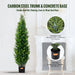 Durable 36in Artificial Cedar Topiary Tree suitable for Various Weather Conditions