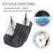 Grey hammock chair with storage bag for easy travel and transport