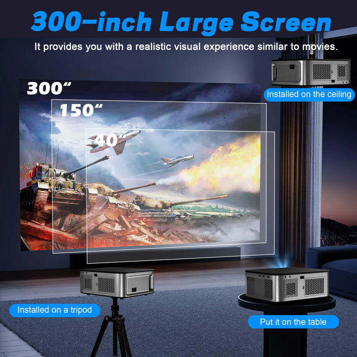 4K Compatible Full HD Smart Home Theater Projector